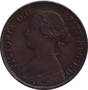 1872 FARTHING ( GVF ) - FARTHING - Cambridgeshire Coins