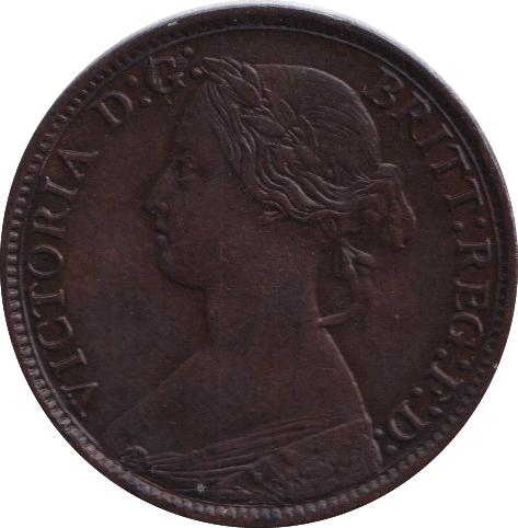 1872 FARTHING ( GVF ) - FARTHING - Cambridgeshire Coins