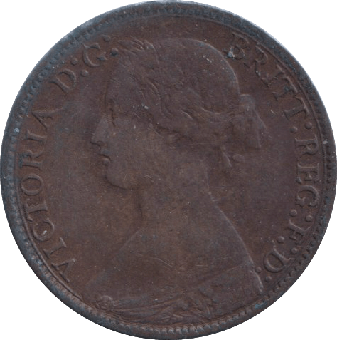 1872 FARTHING ( NF ) - FARTHING - Cambridgeshire Coins