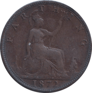 1872 FARTHING ( NF ) - FARTHING - Cambridgeshire Coins