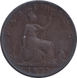 1872 FARTHING ( NF ) - FARTHING - Cambridgeshire Coins