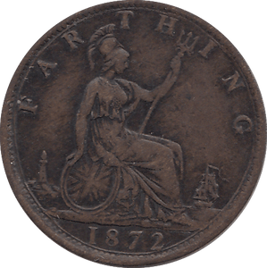 1872 FARTHING ( VF ) - FARTHING - Cambridgeshire Coins