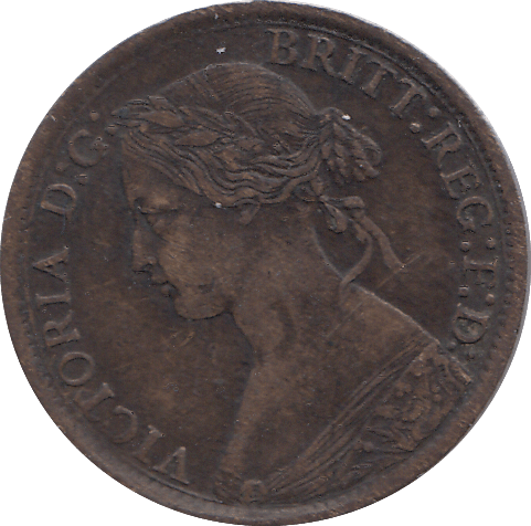 1872 FARTHING ( VF ) - FARTHING - Cambridgeshire Coins