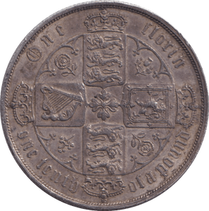 1872 FLORIN ( EF ) - FLORIN - Cambridgeshire Coins
