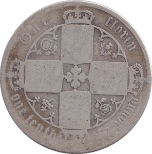 1872 FLORIN ( FAIR ) - FLORIN - Cambridgeshire Coins