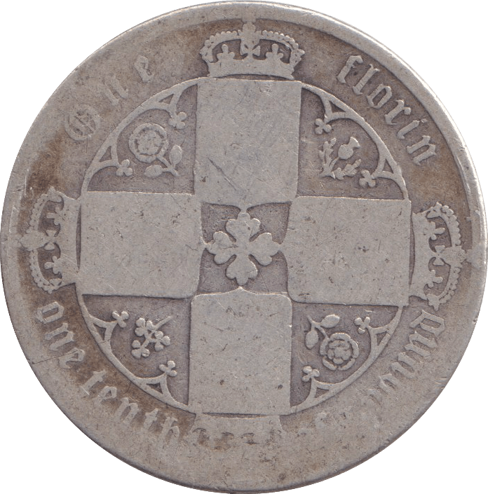 1872 FLORIN ( FAIR ) - FLORIN - Cambridgeshire Coins