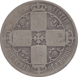 1872 FLORIN ( FAIR ) - FLORIN - Cambridgeshire Coins