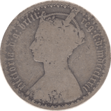 1872 FLORIN ( FINE ) - FLORIN - Cambridgeshire Coins