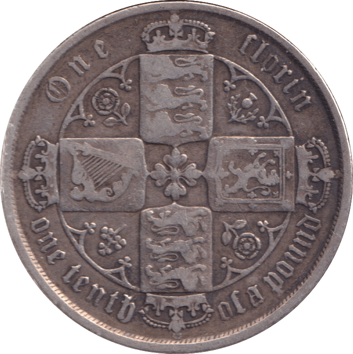 1872 FLORIN ( GF ) - FLORIN - Cambridgeshire Coins