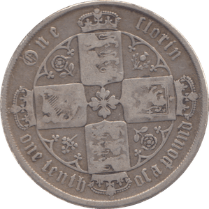 1872 FLORIN ( GF ) - FLORIN - Cambridgeshire Coins