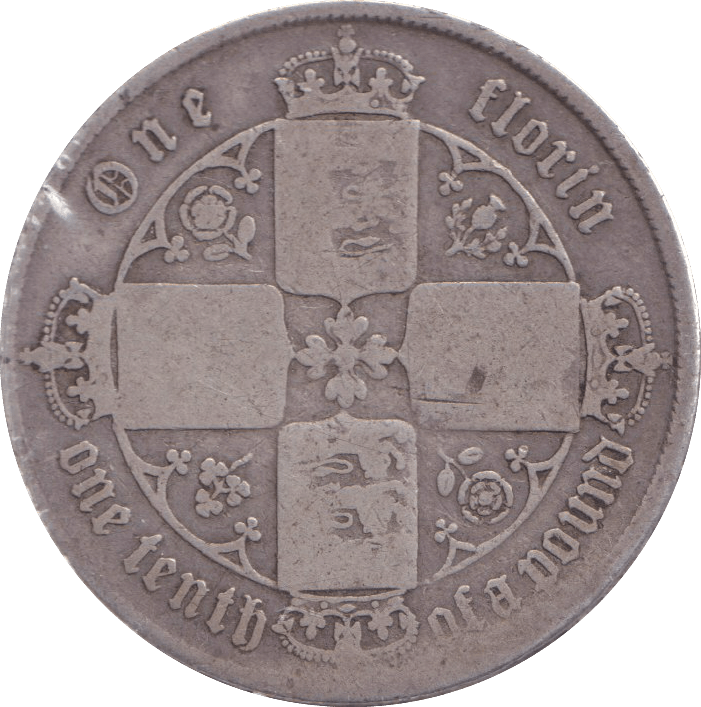 1872 FLORIN ( GF ) - FLORIN - Cambridgeshire Coins