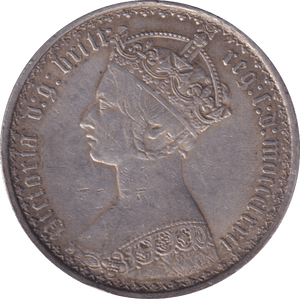 1872 FLORIN ( GVF ) - FLORIN - Cambridgeshire Coins