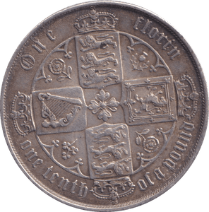 1872 FLORIN ( GVF ) - FLORIN - Cambridgeshire Coins