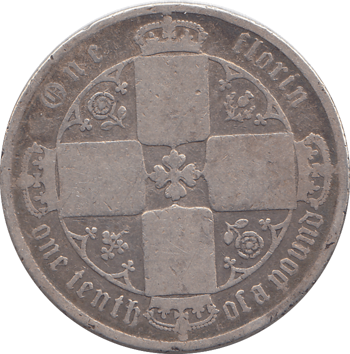 1872 FLORIN ( NF ) 7 - FLORIN - Cambridgeshire Coins