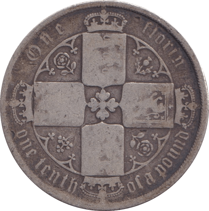 1872 FLORIN ( NF ) - FLORIN - Cambridgeshire Coins