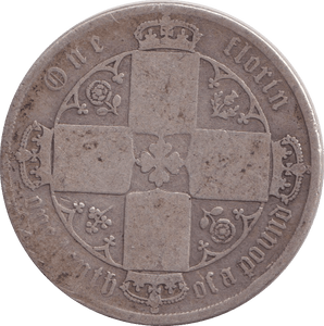 1872 FLORIN ( NF ) - FLORIN - Cambridgeshire Coins
