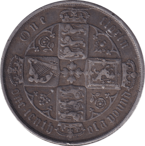 1872 FLORIN ( VF ) - FLORIN - Cambridgeshire Coins