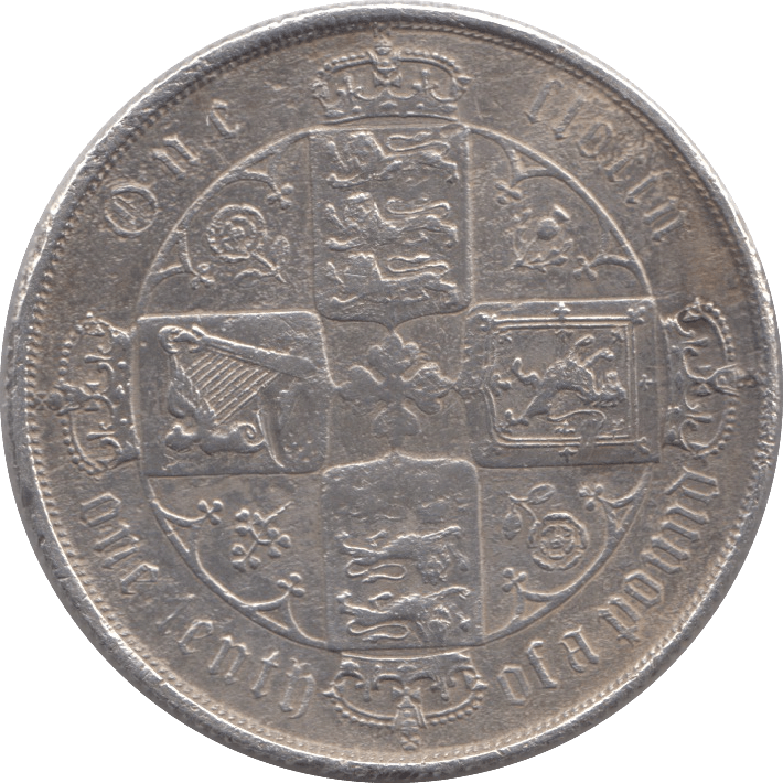 1872 FLORIN ( VF ) - FLORIN - Cambridgeshire Coins