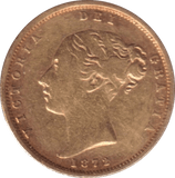 1872 GOLD HALF SOVEREIGN DIE 125 ( VF ) - HALF SOVEREIGN - Cambridgeshire Coins