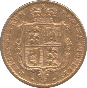 1872 GOLD HALF SOVEREIGN ( GVF ) DIE 91 - HALF SOVEREIGN - Cambridgeshire Coins