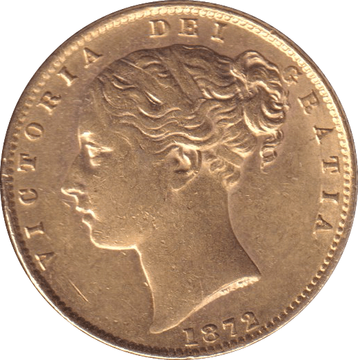 1872 GOLD SOVEREIGN ( AUNC ) - SOVEREIGN - Cambridgeshire Coins