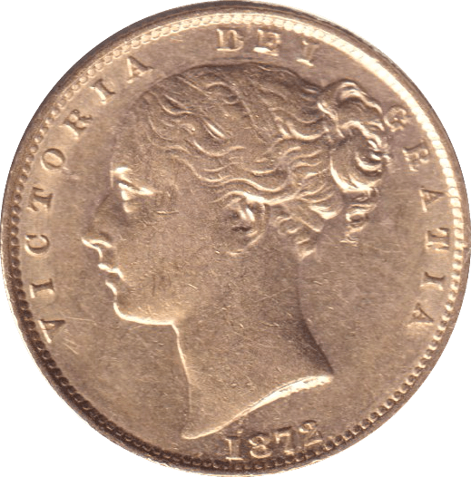 1872 GOLD SOVEREIGN ( AUNC ) - SOVEREIGN - Cambridgeshire Coins