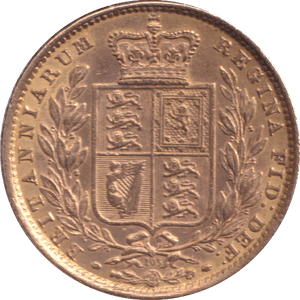 1872 GOLD SOVEREIGN ( EF ) DIE 105 - SOVEREIGN - Cambridgeshire Coins