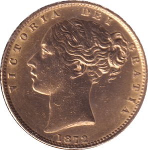 1872 GOLD SOVEREIGN ( EF ) DIE 105 - SOVEREIGN - Cambridgeshire Coins
