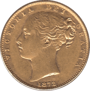 1872 GOLD SOVEREIGN ( EF ) DIE 18 - SOVEREIGN - Cambridgeshire Coins