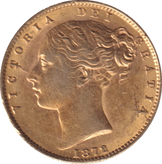 1872 GOLD SOVEREIGN ( EF ) DIE 72 - SOVEREIGN - Cambridgeshire Coins