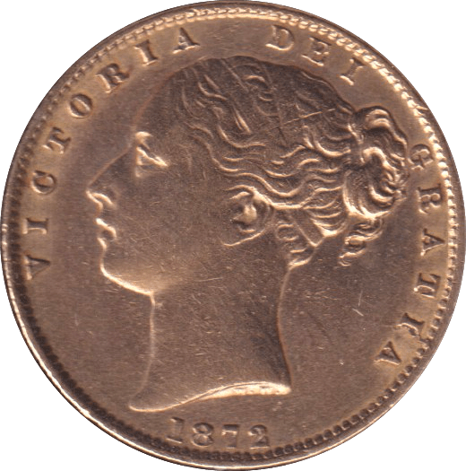 1872 GOLD SOVEREIGN ( EF ) DIE 97 - SOVEREIGN - Cambridgeshire Coins