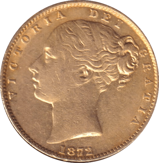 1872 GOLD SOVEREIGN ( EF ) MELBOURNE MINT - SOVEREIGN - Cambridgeshire Coins