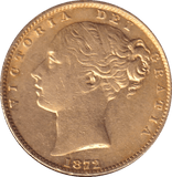 1872 GOLD SOVEREIGN ( EF ) MELBOURNE MINT - SOVEREIGN - Cambridgeshire Coins