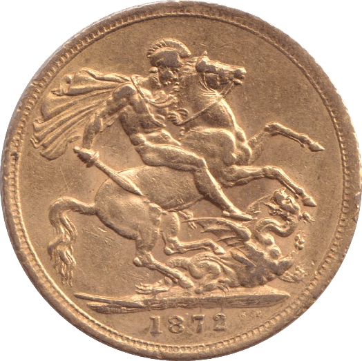 1872 GOLD SOVEREIGN ( EF ) M - SOVEREIGN - Cambridgeshire Coins