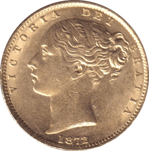 1872 GOLD SOVEREIGN ( EF ) - SOVEREIGN - Cambridgeshire Coins