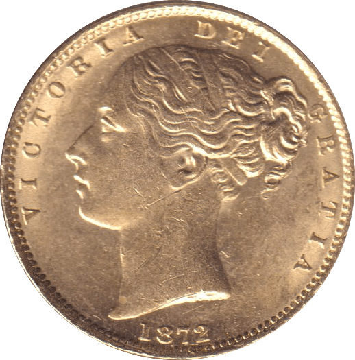 1872 GOLD SOVEREIGN ( EF ) - SOVEREIGN - Cambridgeshire Coins