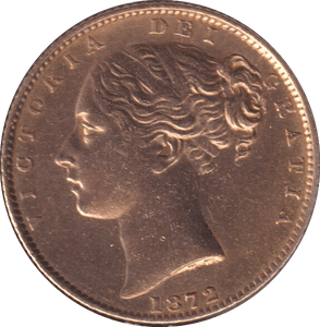 1872 GOLD SOVEREIGN ( EF ) - SOVEREIGN - Cambridgeshire Coins