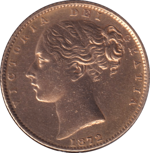 1872 GOLD SOVEREIGN ( EF ) - SOVEREIGN - Cambridgeshire Coins