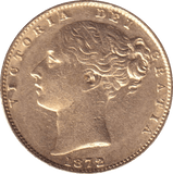 1872 GOLD SOVEREIGN ( EF ) - SOVEREIGN - Cambridgeshire Coins