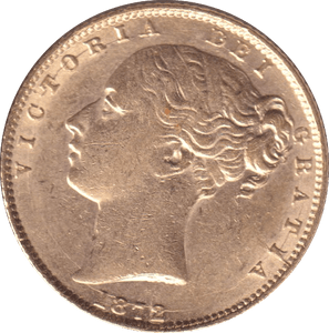 1872 GOLD SOVEREIGN ( EF ) - SOVEREIGN - Cambridgeshire Coins