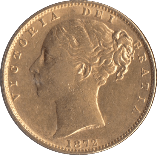 1872 GOLD SOVEREIGN ( GVF ) DIE 18 - SOVEREIGN - Cambridgeshire Coins