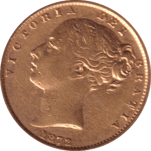 1872 GOLD SOVEREIGN ( GVF ) DIE 3 - Sovereign - Cambridgeshire Coins