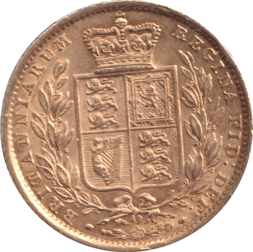 1872 GOLD SOVEREIGN ( GVF ) DIE 49 - SOVEREIGN - Cambridgeshire Coins