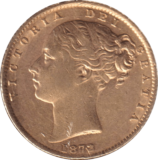 1872 GOLD SOVEREIGN ( GVF ) DIE 49 - SOVEREIGN - Cambridgeshire Coins