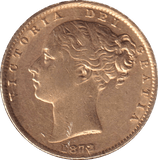 1872 GOLD SOVEREIGN ( GVF ) DIE 49 - SOVEREIGN - Cambridgeshire Coins