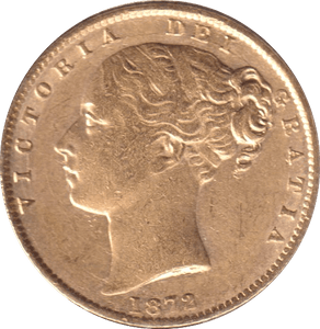 1872 GOLD SOVEREIGN ( GVF ) DIE 49 - SOVEREIGN - Cambridgeshire Coins