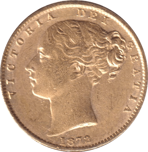 1872 GOLD SOVEREIGN ( GVF ) DIE 49 - SOVEREIGN - Cambridgeshire Coins