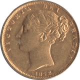 1872 GOLD SOVEREIGN ( GVF ) DIE 62 - SOVEREIGN - Cambridgeshire Coins