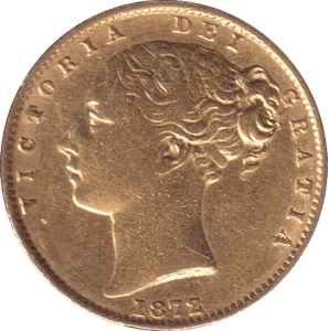 1872 GOLD SOVEREIGN ( GVF ) DIE 6 - SOVEREIGN - Cambridgeshire Coins