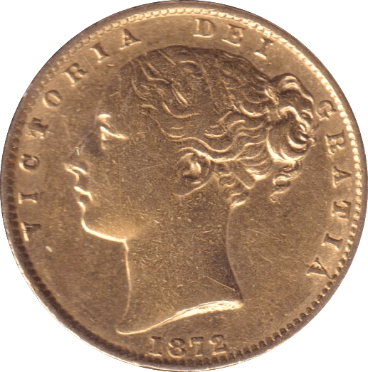 1872 GOLD SOVEREIGN ( GVF ) DIE 6 - SOVEREIGN - Cambridgeshire Coins